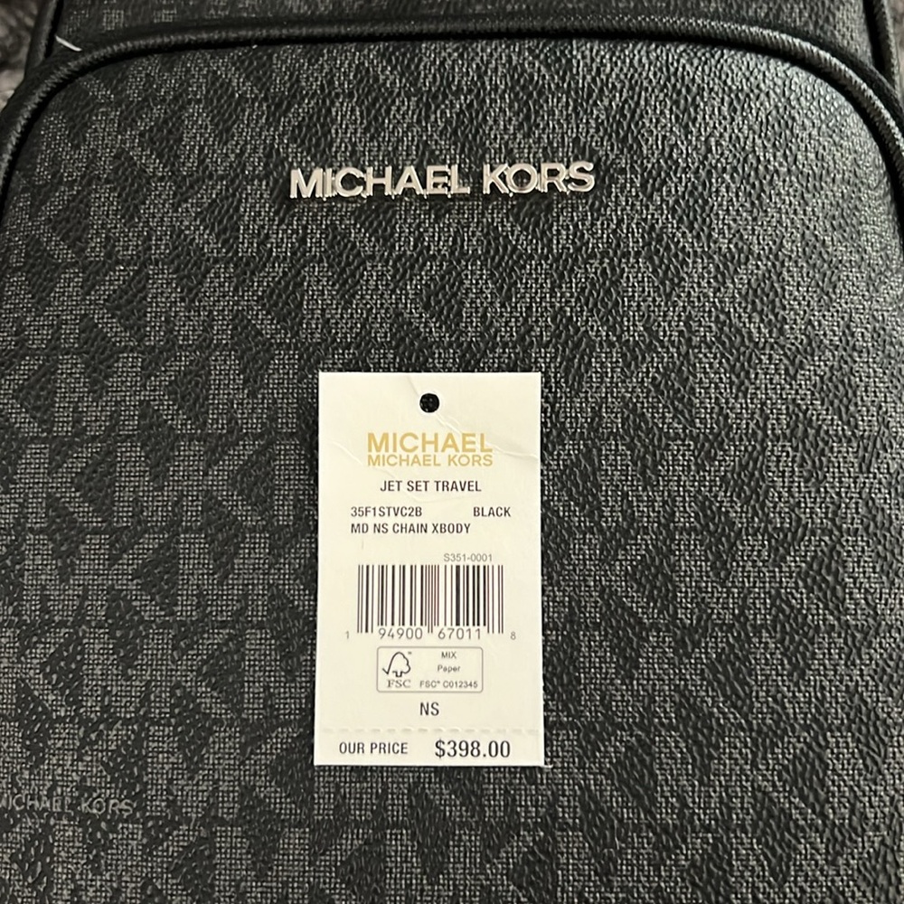Michael Kors Jet Set Travel Medium Logo Crossbody Bag - Picture 7 of 8